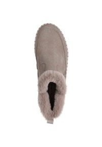 skechers - Buty damskie Skechers Wilshire Blvd Fresh Zip. Kolor: szary. Materiał: zamsz, materiał #2