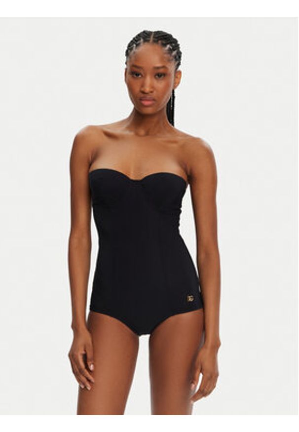 DOLCE & GABBANA - Dolce&Gabbana Strój kąpielowy O9A13J ONO12 N0000 Czarny. Kolor: czarny. Materiał: syntetyk