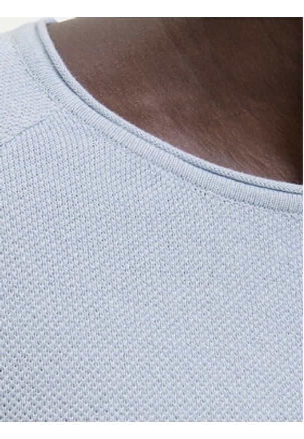 Jack & Jones Sweter Hill 12157321 Błękitny Regular Fit. Kolor: niebieski. Materiał: bawełna