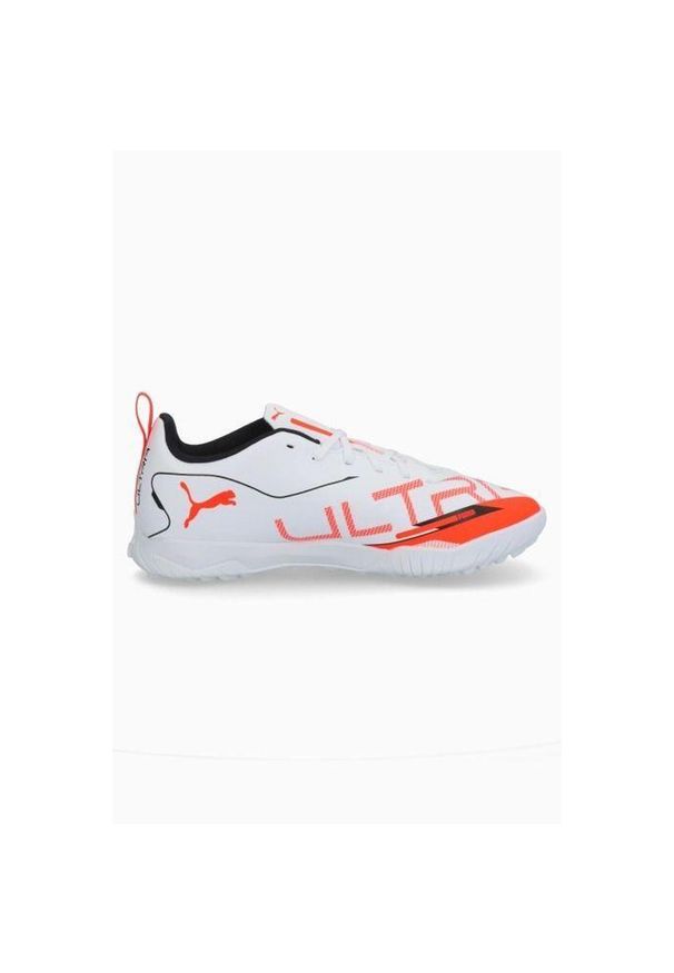 Dziecięce buty piłkarskie Puma Ultra 5 Play TT. Kolor: biały. Sport: piłka nożna