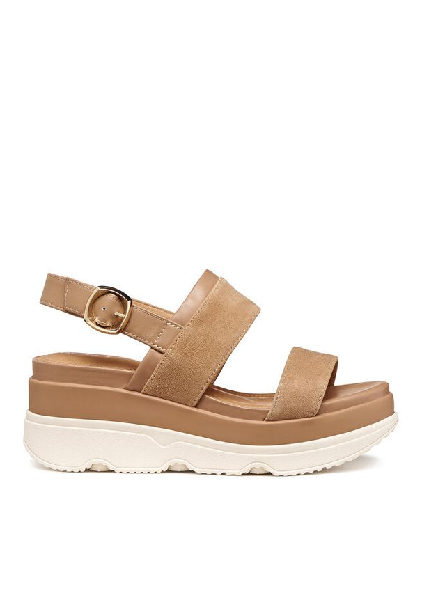 Sandały Geox. Kolor: beżowy