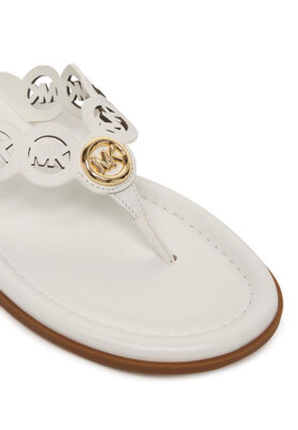 MICHAEL Michael Kors Japonki Jane Thong 40S6JNFS1L Biały. Kolor: biały. Materiał: skóra