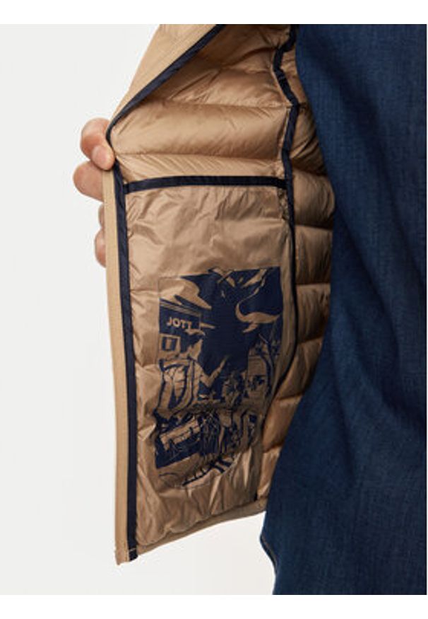 Jott Kurtka puchowa Mat P000MDOW02 Beżowy Slim Fit. Kolor: beżowy. Materiał: syntetyk