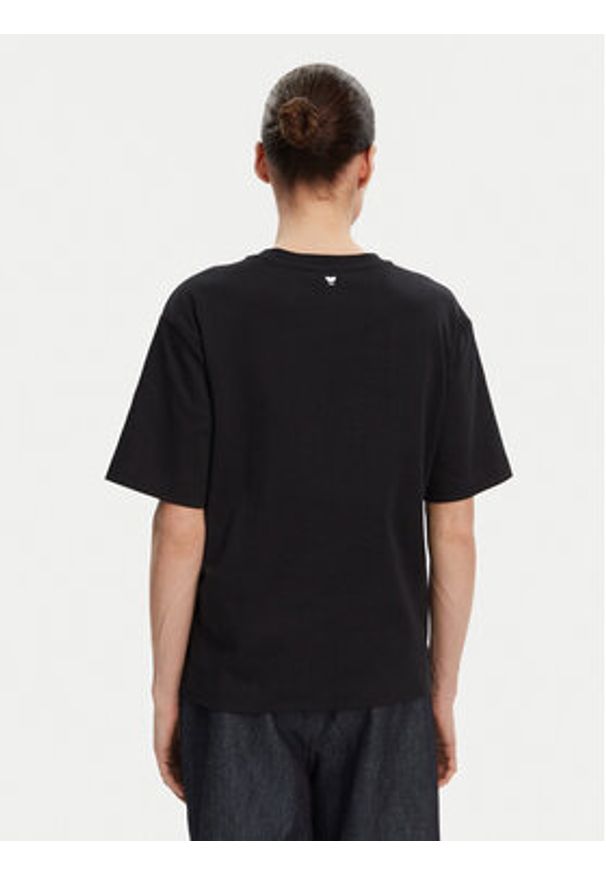 Weekend Max Mara T-Shirt 2515941042650 Czarny Regular Fit. Kolor: czarny. Materiał: bawełna