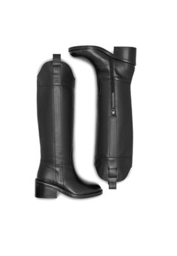 Gino Rossi Kozaki DORA-110383 Czarny. Kolor: czarny. Materiał: skóra