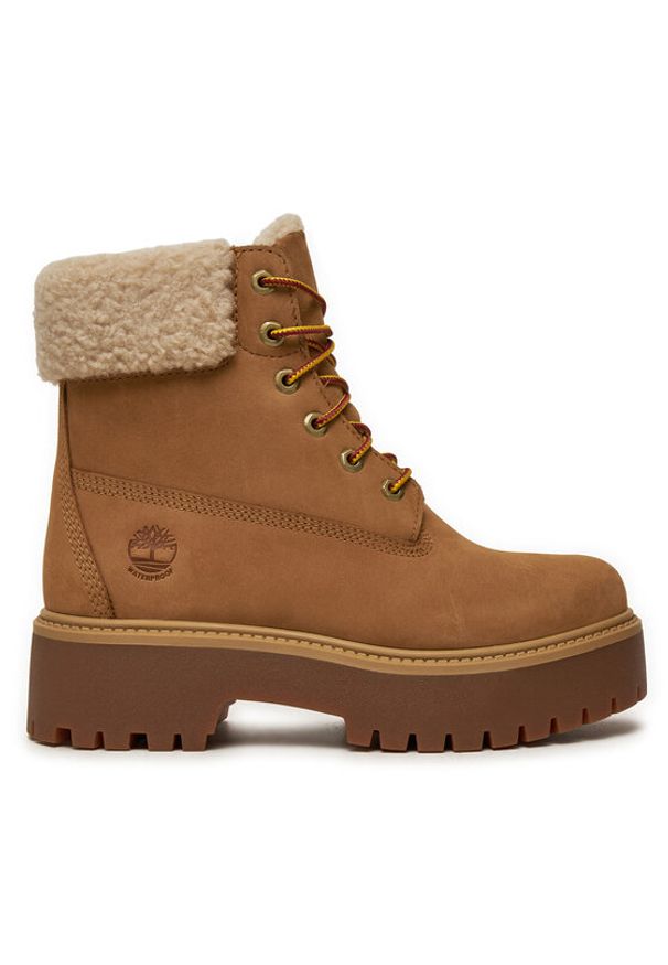 Timberland Trapery Stone Street TB0A2PU67541 Beżowy. Kolor: beżowy. Materiał: skóra, nubuk. Styl: street