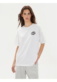 Converse T-Shirt W Festival Music Girl Tee 10026373-A03 Biały Regular Fit. Kolor: biały. Materiał: bawełna