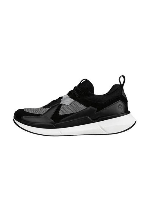 ecco - Buty do chodzenia męskie Ecco Sneaker Biom 2.2. Zapięcie: sznurówki. Kolor: czarny. Materiał: guma, tkanina, skóra. Szerokość cholewki: normalna. Sport: turystyka piesza