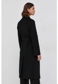 MAX&Co. Płaszcz wełniany kolor czarny przejściowy. Okazja: na co dzień. Kolor: czarny. Materiał: wełna. Styl: casual, klasyczny #6