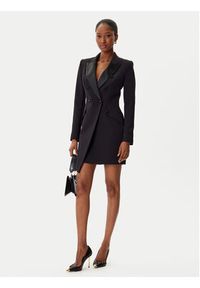 Elisabetta Franchi Marynarka AB-803-56E2-V520 Czarny Regular Fit. Kolor: czarny. Materiał: syntetyk #5