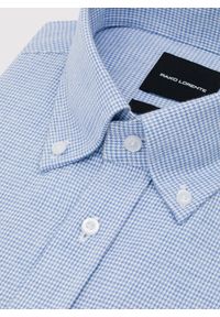 Pako Lorente - PAKO LORENTE - Niebieska koszula w pepitkę. Kolor: niebieski. Materiał: bawełna. Długość rękawa: długi rękaw. Długość: długie #8