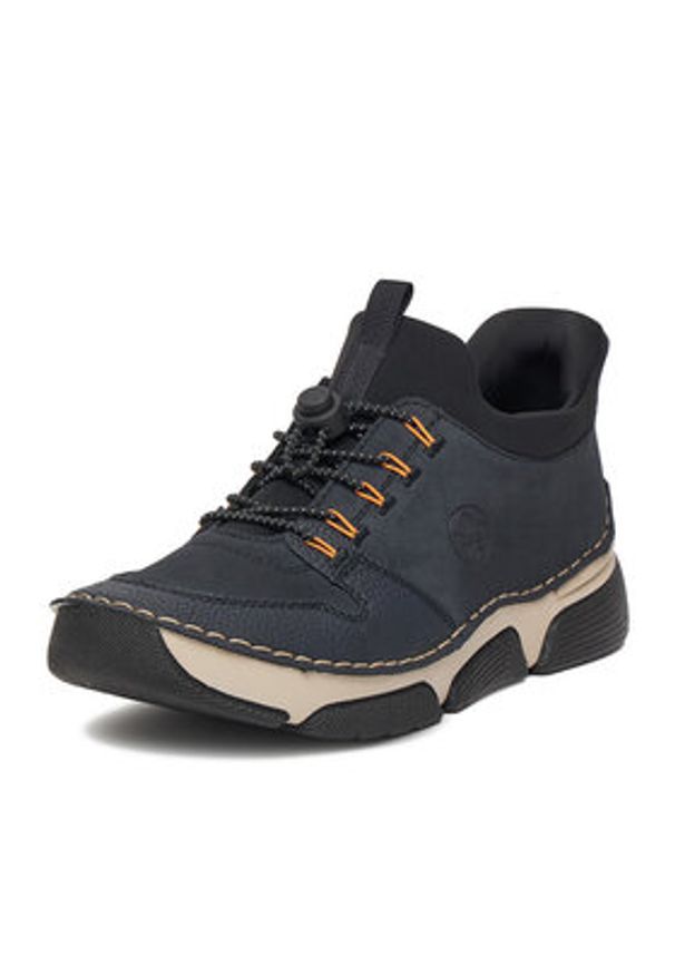 Rieker Sneakersy 45963-14 Granatowy. Kolor: niebieski. Materiał: syntetyk, materiał