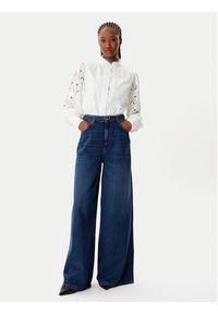 TwinSet - TWINSET Jeansy 252TP2540 Granatowy Wide Leg. Kolor: niebieski #5