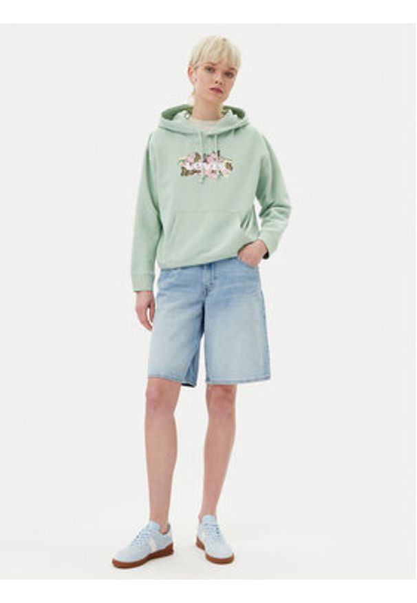 Levi's® Szorty jeansowe 000MJ-0000 Niebieski Baggy Fit. Kolor: niebieski. Materiał: bawełna