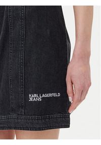 Karl Lagerfeld Jeans Sukienka jeansowa A2W13023 Szary Regular Fit. Kolor: szary. Materiał: bawełna