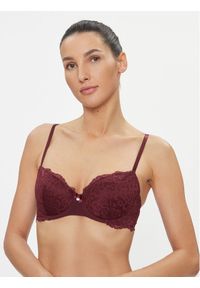 Hunkemöller Biustonosz balkonetka Marine 202705 Bordowy. Kolor: czerwony #1