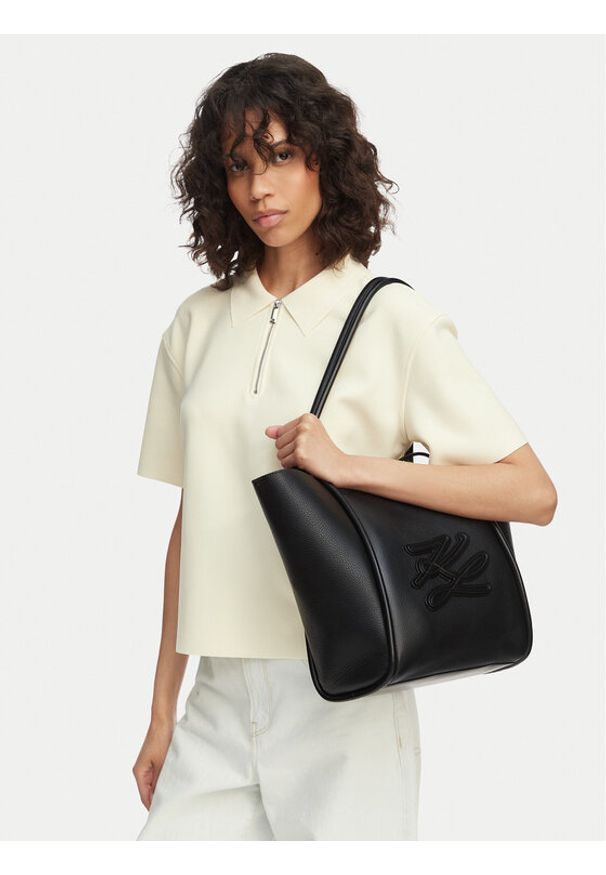 Karl Lagerfeld - KARL LAGERFELD Torebka B2W30051 Czarny. Kolor: czarny. Materiał: skórzane