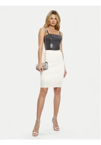 Guess Spódnica ołówkowa W5RD83 Z2Y50 Écru Slim Fit. Materiał: syntetyk #6