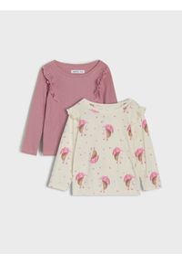 Sinsay - Koszulki z długimi rękawami 2 pack - kremowy. Kolor: kremowy. Długość rękawa: długi rękaw. Długość: długie #1