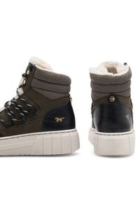 Mustang Sneakersy 1446-601 Khaki. Kolor: brązowy. Materiał: skóra #3
