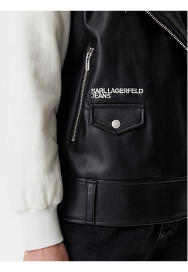 Karl Lagerfeld Jeans Kurtka przejściowa A1W15012 Czarny Regular Fit. Kolor: czarny. Materiał: bawełna