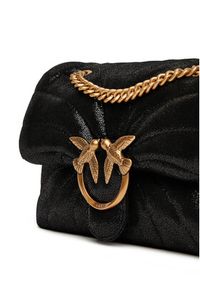 Pinko - PINKO Torebka Love Puff Mini Cl PE 25 PLTT 100039 A27F Czarny. Kolor: czarny. Materiał: skórzane, zamszowe