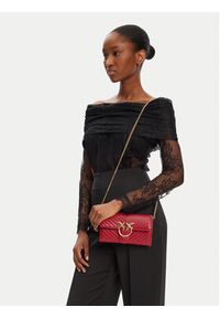 Pinko - PINKO Torebka Love One Wallet C PE 25 PLTT 100062 A0GK Czerwony. Kolor: czerwony. Materiał: skórzane #6