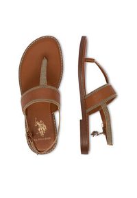 U.S. Polo Assn. Sandały EO-CASSIE001W/6TY1 Brązowy. Kolor: brązowy. Materiał: materiał #7