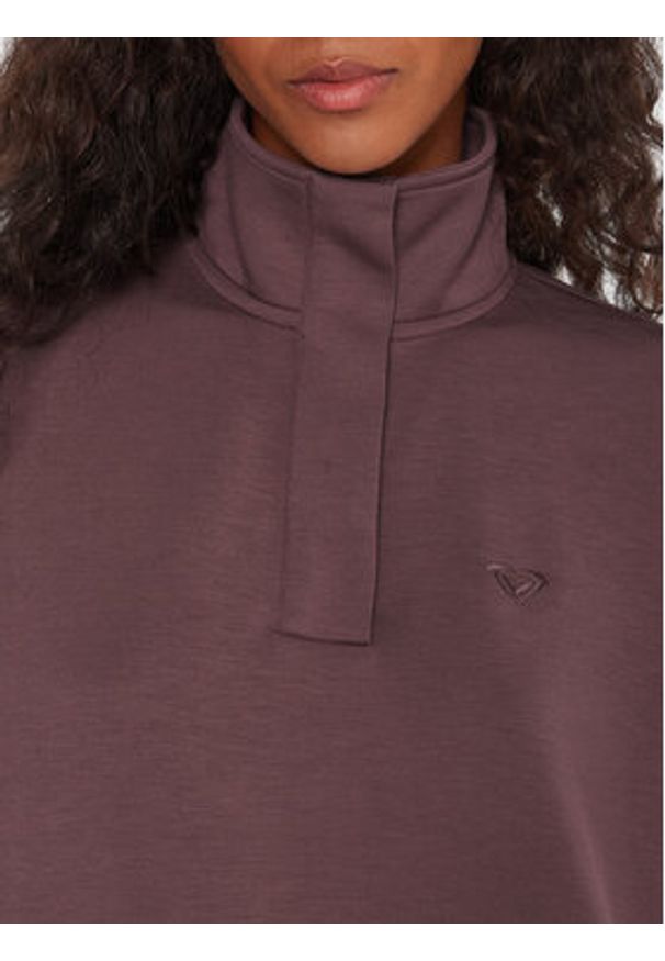 Roxy Bluza Rise & Vibe Sweet ERJFT05012 Fioletowy Relaxed Fit. Kolor: fioletowy. Materiał: syntetyk
