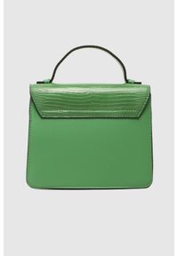 Valentino by Mario Valentino - VALENTINO Mały zielony kuferek z logo carrie satchel. Kolor: zielony #3