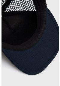 Salewa czapka z daszkiem Agner kolor granatowy wzorzysta. Kolor: niebieski. Materiał: poliester, elastan, materiał, włókno