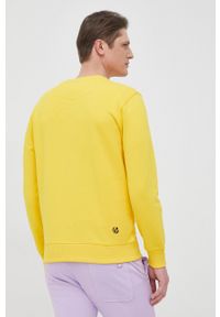 Pepe Jeans bluza bawełniana GEORGE CREW męska kolor żółty z nadrukiem. Okazja: na co dzień. Kolor: żółty. Materiał: bawełna. Wzór: nadruk. Styl: casual
