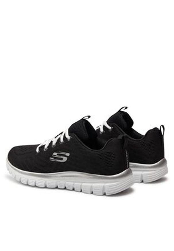 skechers - Skechers Sneakersy Get Connected 12615/BKW Czarny. Kolor: czarny. Materiał: materiał