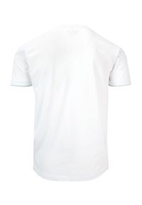 Pako Jeans - T-shirt Bawełniany, Biały Męski z Nadrukiem, Krótki Rękaw, U-neck -PAKO JEANS. Okazja: na co dzień. Kolor: biały. Materiał: bawełna. Długość rękawa: krótki rękaw. Długość: krótkie. Wzór: nadruk. Styl: casual