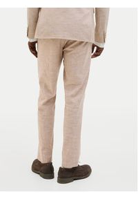 Jack & Jones - Jack&Jones Chinosy Riviera 12228724 Beżowy Slim Fit. Kolor: beżowy. Materiał: bawełna #5