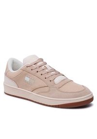 Tommy Jeans Sneakersy Retro Cupsole Suede EM0EM01161 Beżowy. Kolor: beżowy. Materiał: zamsz, skóra