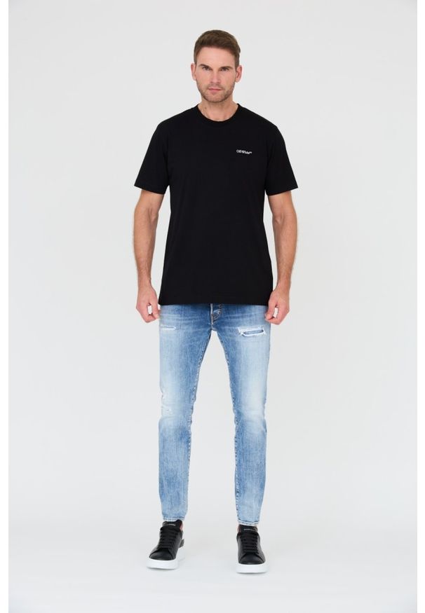 OFF-WHITE Czarny t-shirt. Kolor: czarny