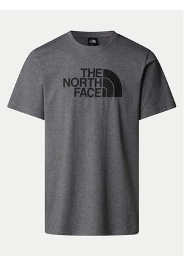 The North Face T-Shirt Easy NF0A8A6C Szary Regular Fit. Kolor: szary. Materiał: syntetyk, bawełna