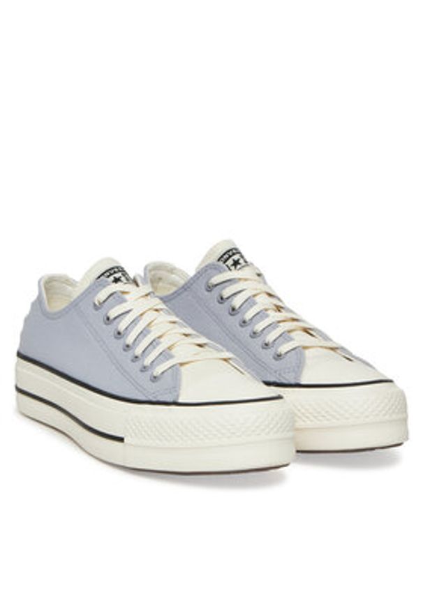 Converse Trampki Chuck Taylor All Star Lift Platform Crafted Laces A12553C Fioletowy. Kolor: fioletowy. Materiał: materiał. Obcas: na platformie