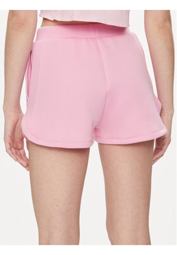 Guess Szorty materiałowe Kiara V4GD16 FL04P Różowy Regular Fit. Kolor: różowy. Materiał: syntetyk, bawełna