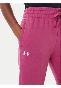 Under Armour Spodnie dresowe Ua Rival 1379438 Różowy Loose Fit. Kolor: różowy. Materiał: bawełna #3