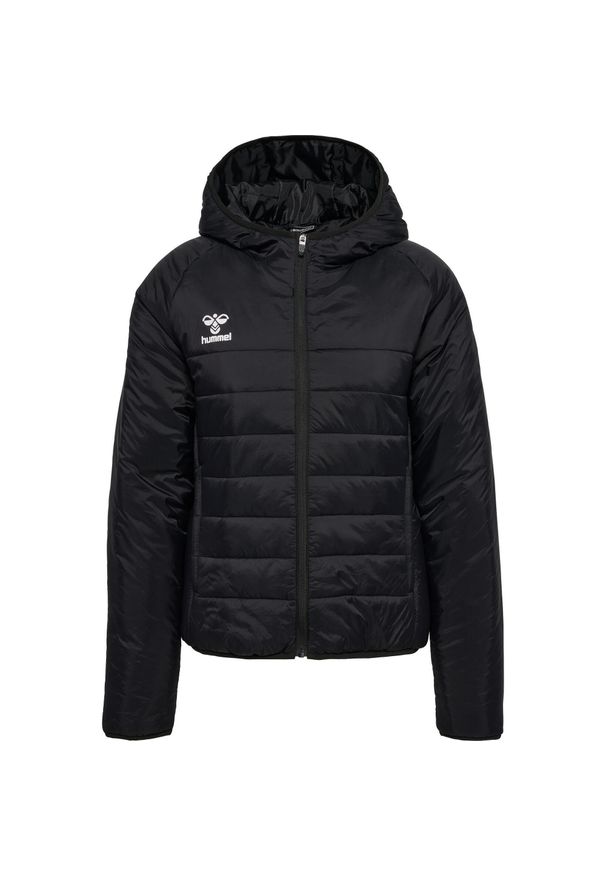 Damska kurtka z kapturem Hummel GO. Typ kołnierza: kaptur. Kolor: czarny. Materiał: puch