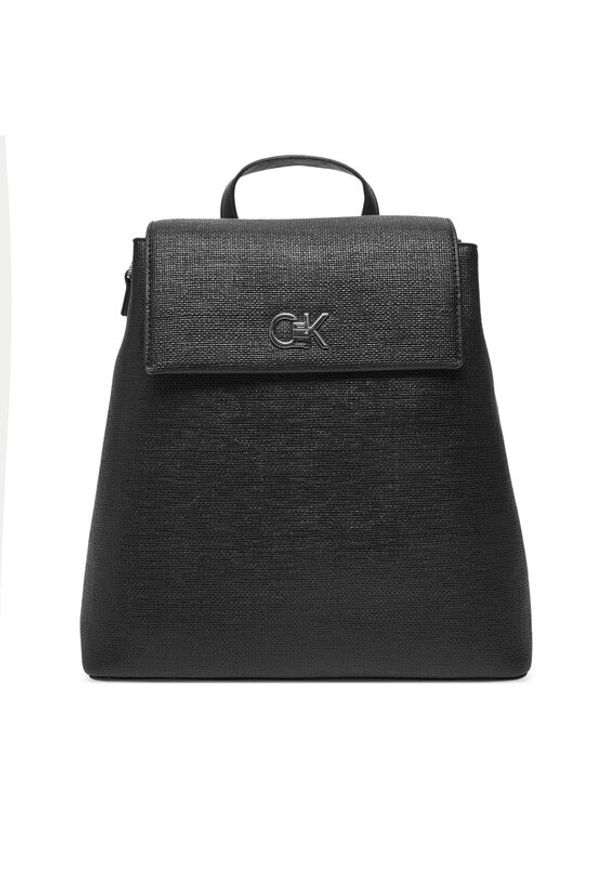 Calvin Klein Plecak Ck Backpack With Conv Strap_Tex K60K613237 Czarny. Kolor: czarny. Materiał: skóra