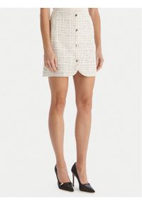 Morgan Spódnica mini 252-JGABY Beżowy Slim Fit. Kolor: beżowy. Materiał: syntetyk #1
