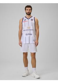 4f - 4F Koszulka meczowa replika domowa z sezonu 2025/26 męska 4F x King Szczecin - biała XL. Kolor: biały. Materiał: materiał. Wzór: nadruk. Sport: fitness, koszykówka #2