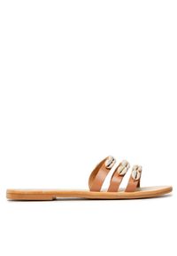 Manebi Klapki Leather Sandals S 0.1 Y0 Brązowy. Kolor: brązowy. Materiał: skóra #1