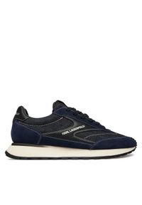 Karl Lagerfeld - KARL LAGERFELD Sneakersy KL51124D Granatowy. Kolor: niebieski. Materiał: zamsz, skóra