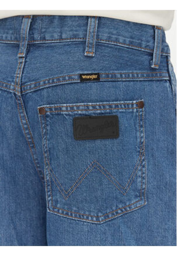 Wrangler Szorty jeansowe Jort 112362509 Niebieski Oversize. Kolor: niebieski. Materiał: bawełna