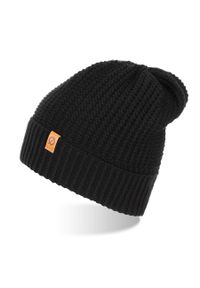 BRODRENE - Czapka męska zimowa beanie czarna Brodrene CZ14. Kolor: czarny. Materiał: materiał. Sezon: zima. Styl: sportowy, elegancki #1