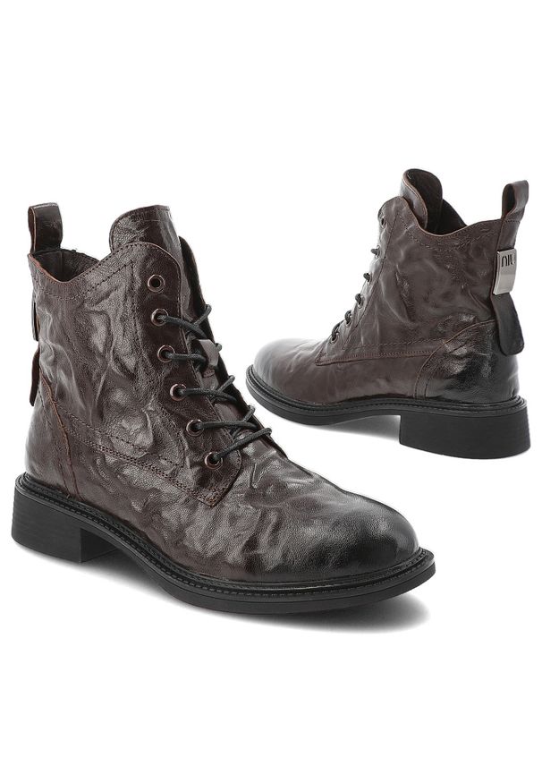 Brązowe Botki Artiker Skórzane Obuwie Damskie. Okazja: na spacer. Wysokość cholewki: przed kolano. Kolor: brązowy. Materiał: skóra. Szerokość cholewki: normalna. Styl: vintage, klasyczny